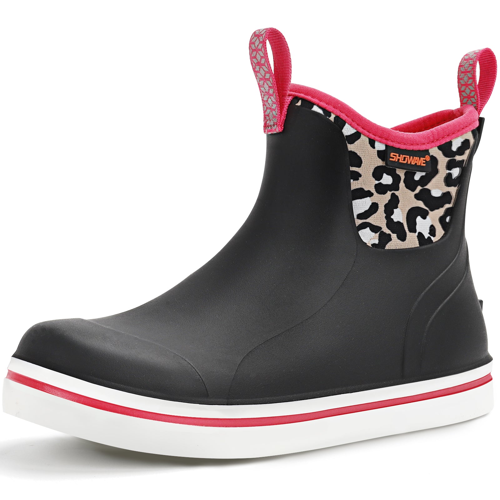 Showave Kids Ankle Rain Boots - Waterproof Lightweight Rubber Mud Booties for Boys & Girls