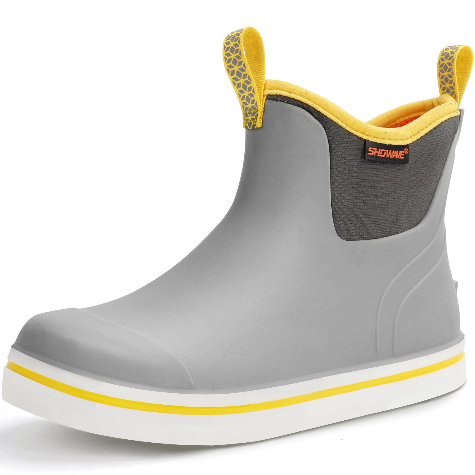 Showave Kids Ankle Rain Boots - Waterproof Lightweight Rubber Mud Booties for Boys & Girls