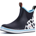 Showave Women's Waterproof Ankle Deck Boots – Non-Slip Rubber Rain Boots for Boating, Fishing & Gardening
