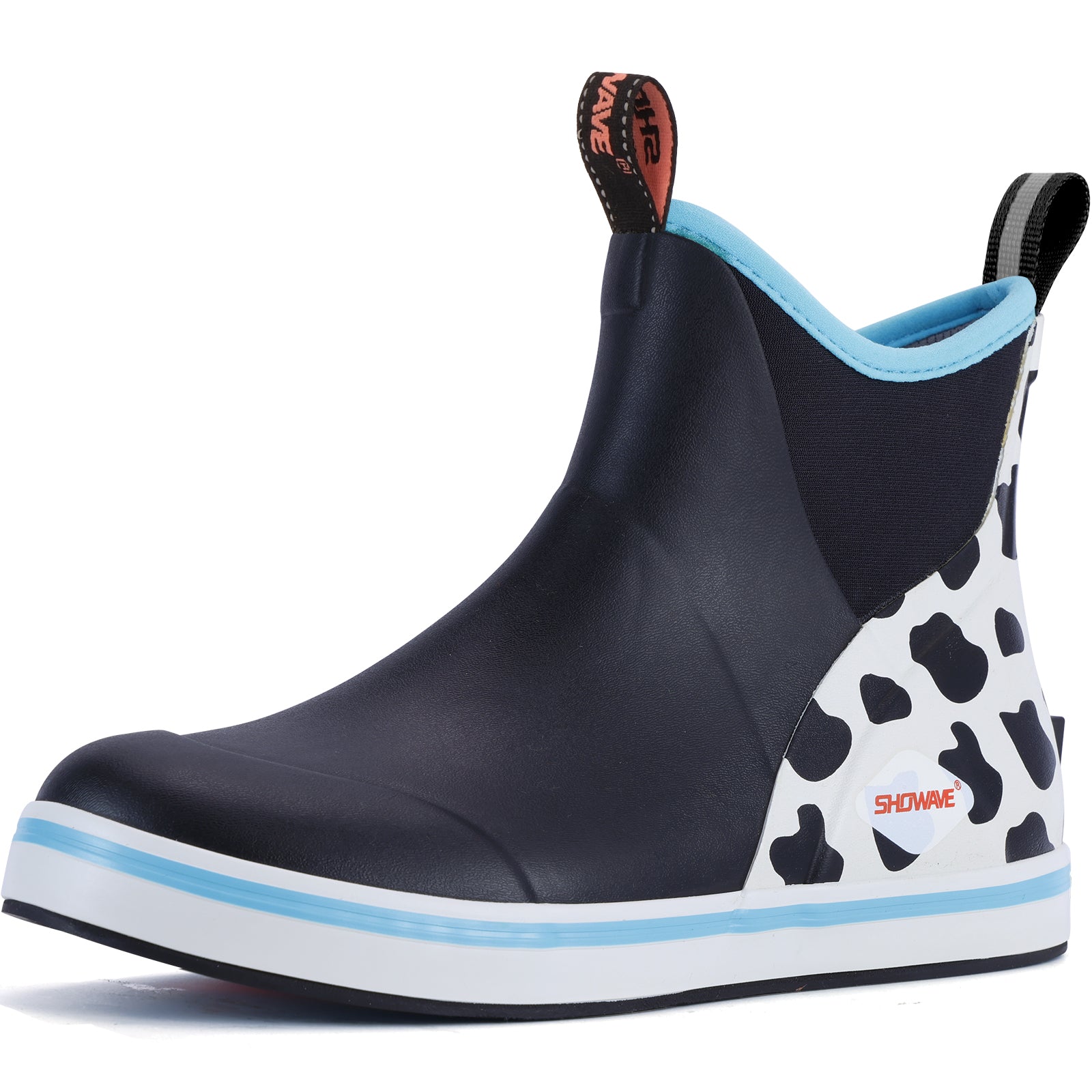 Showave Women's Waterproof Ankle Deck Boots – Non-Slip Rubber Rain Boots for Boating, Fishing & Gardening