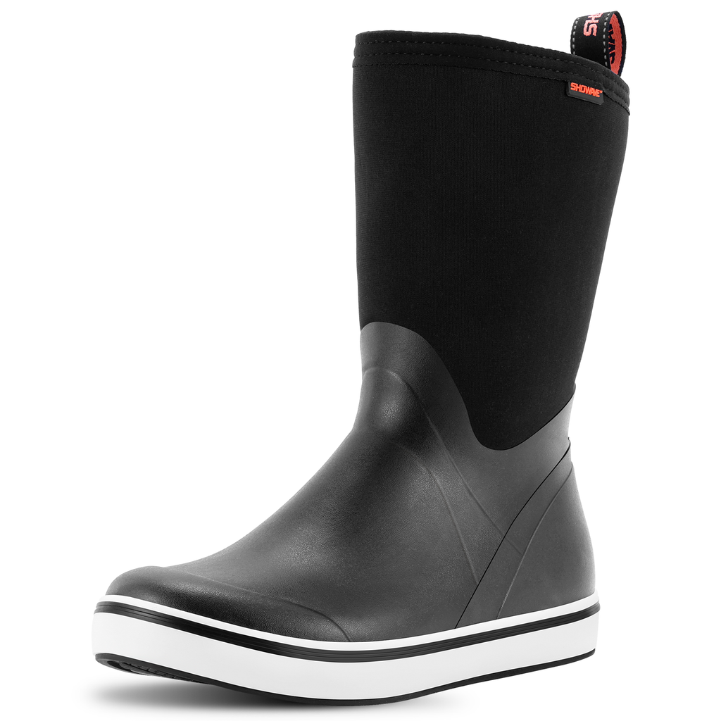 Showave Men's Deck Boots – Waterproof Mid-Calf Rain Boot