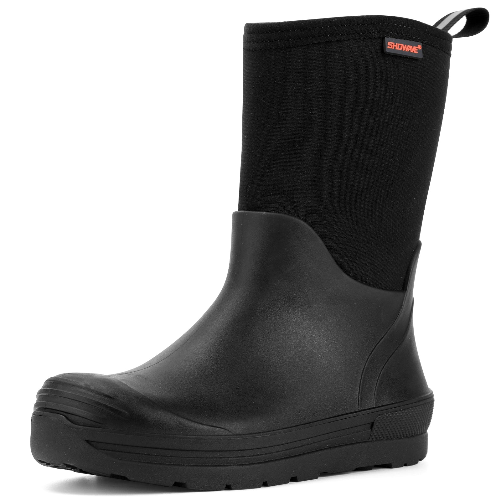 Showave Kid's Rain Boots Waterproof Rubber Mud Boot – Boys Girls Insulated Neoprene Outdoor Boots All Seasons
