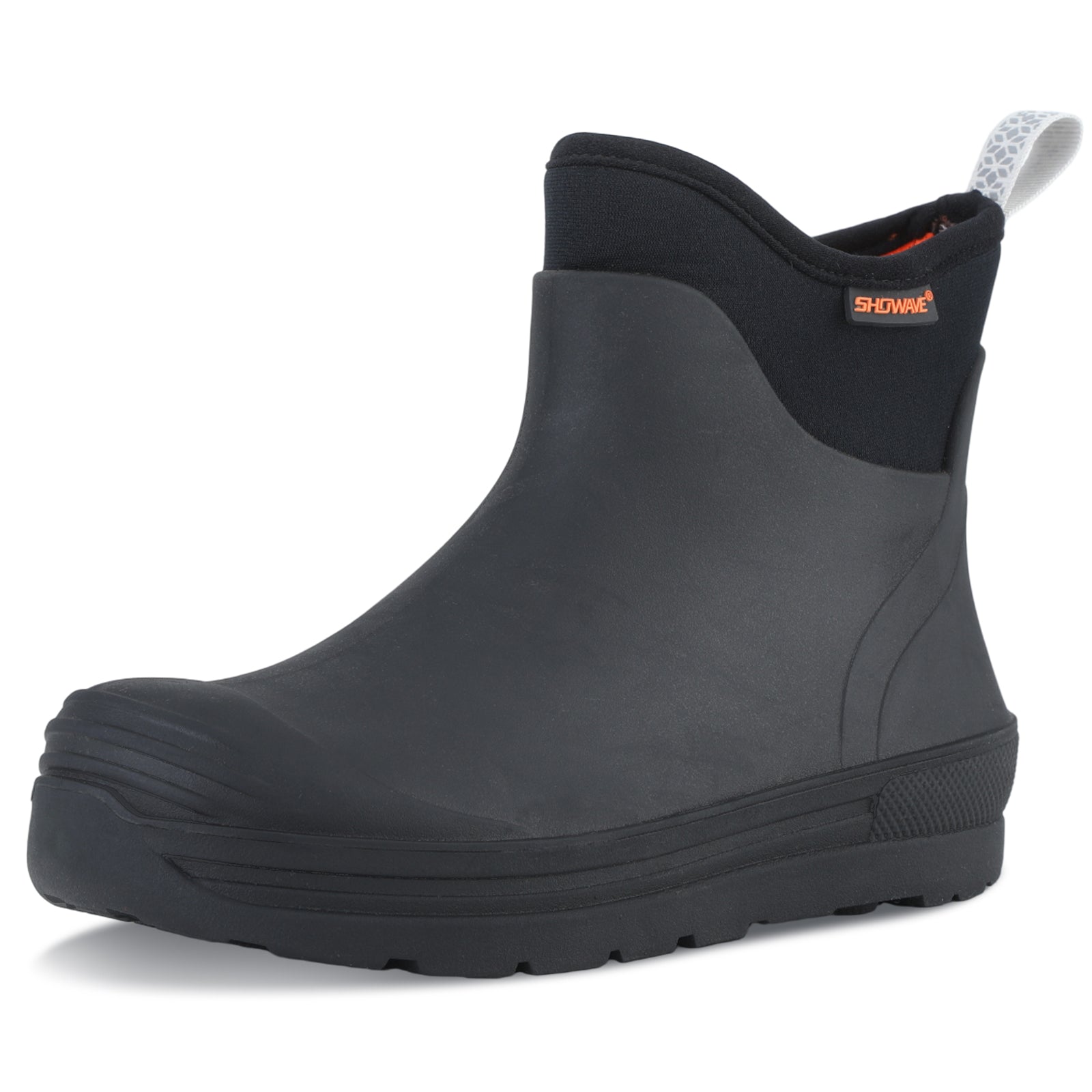 Showave Unisex-Child Ankle Rain Boots Kids Deck Boot Waterproof Lightweight Rubber Mud Booties for Boys Girls