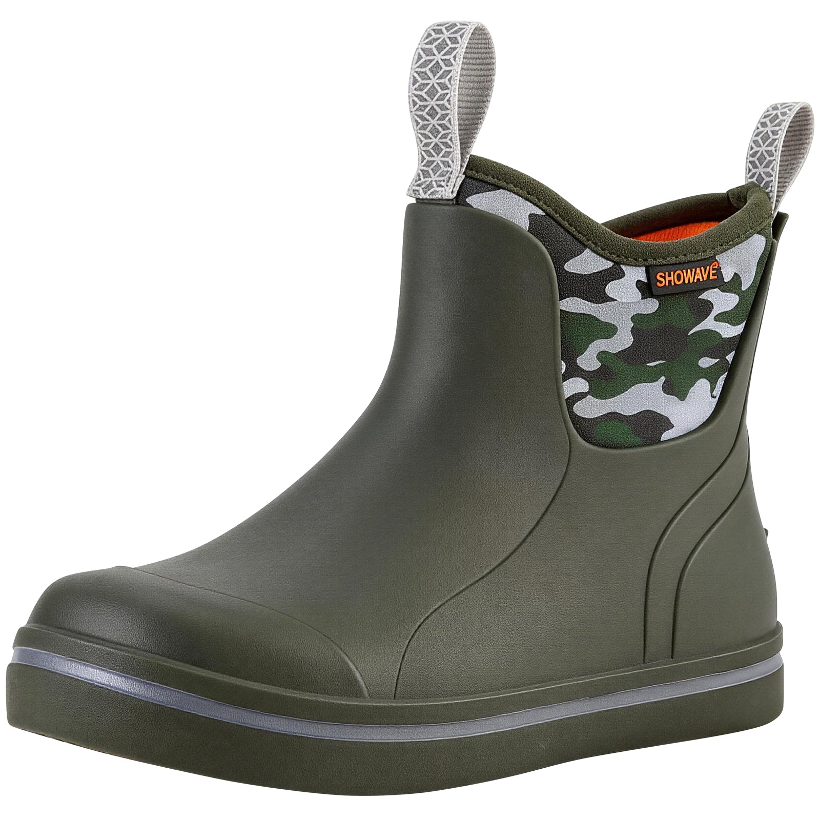 Showave Kids Ankle Rain Boots - Waterproof Lightweight Rubber Mud Booties for Boys & Girls