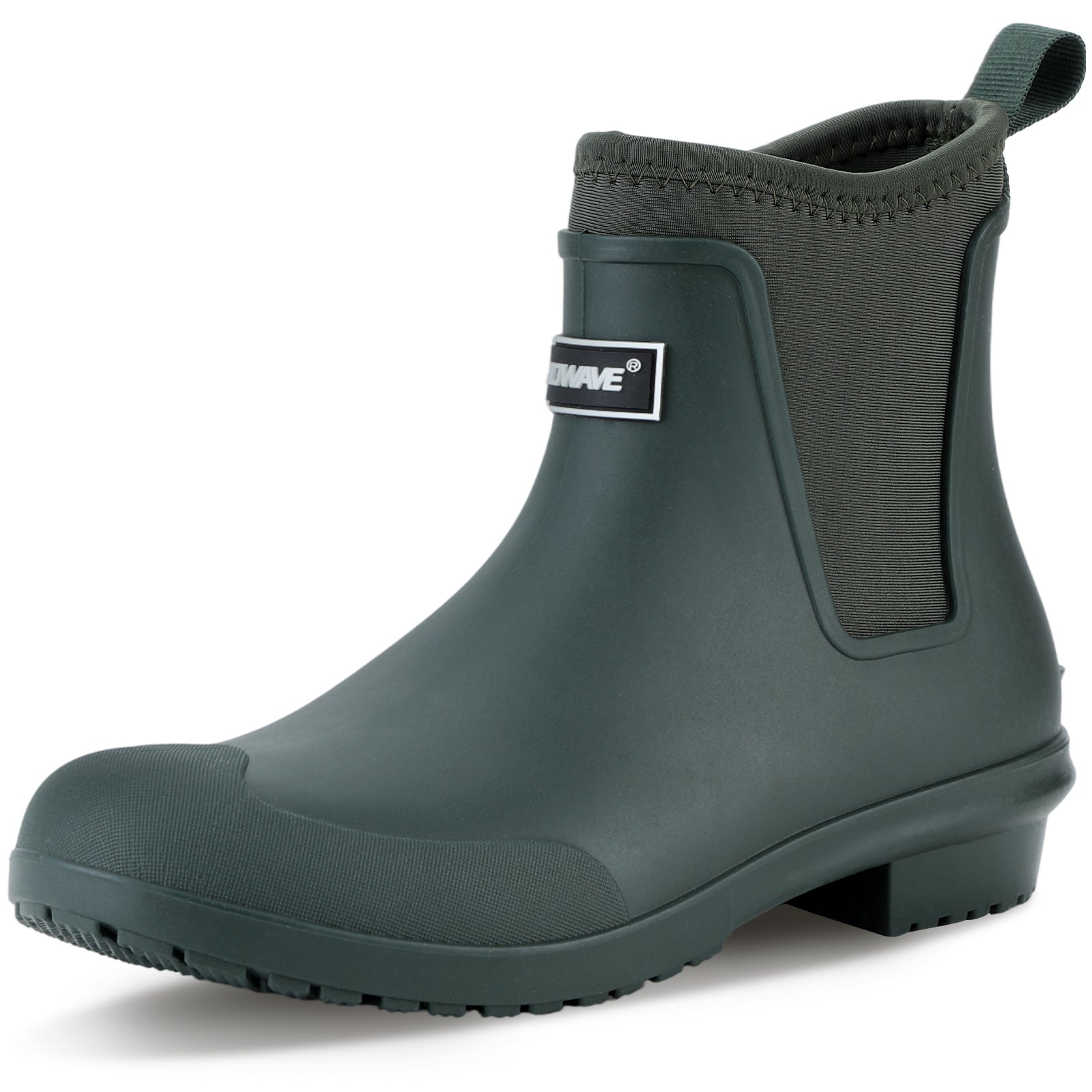 Showave Women's Ankle Rain Boots - Waterproof Short Rubber Chelsea Boot for Farming Fishing Outdoor