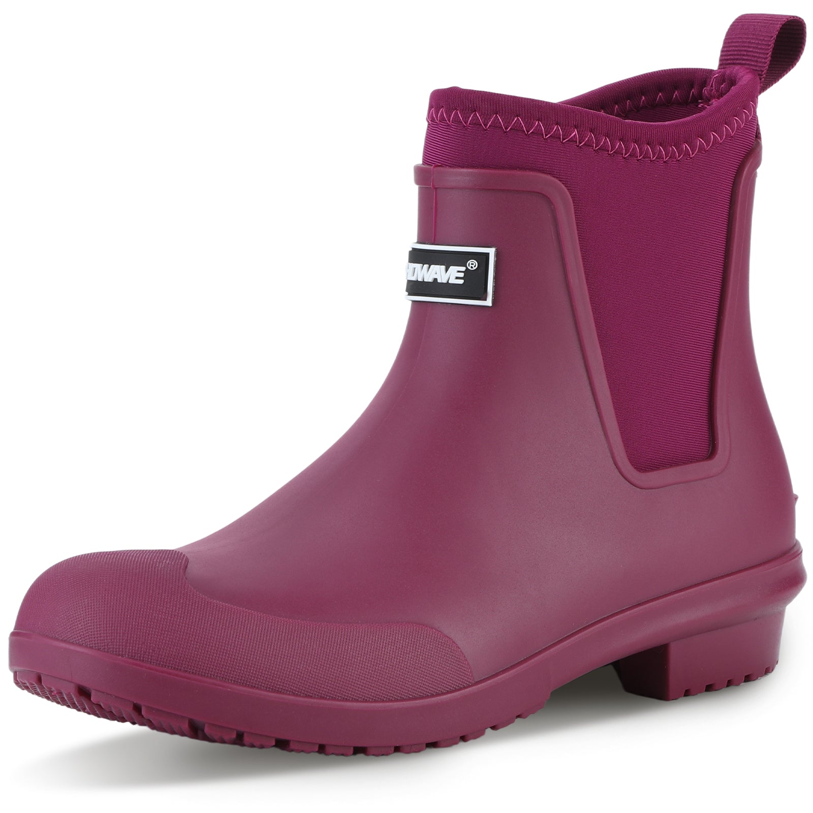 Showave Women's Ankle Rain Boots - Waterproof Short Rubber Chelsea Boot for Farming Fishing Outdoor