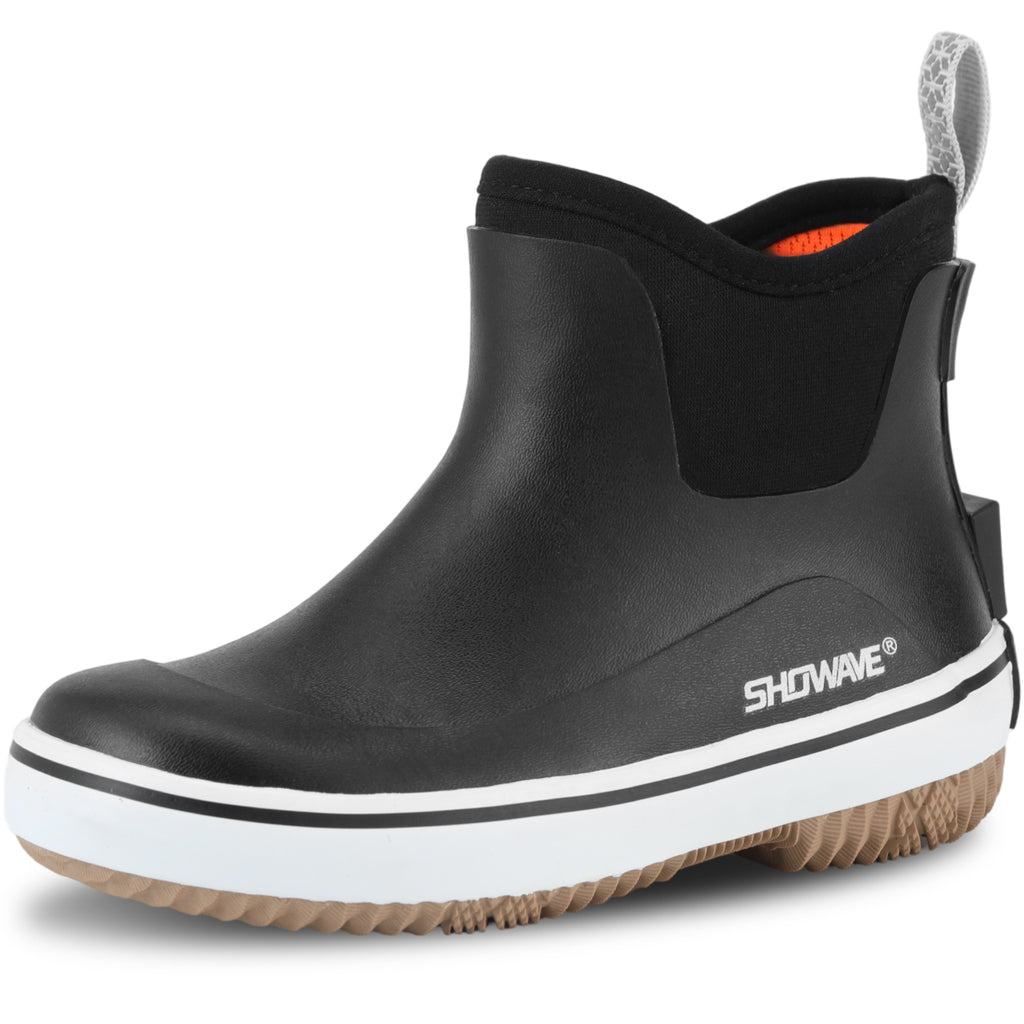 Showave Kid's Rain Boots - Lightweight Waterproof Mud Boots for Boys & Girls