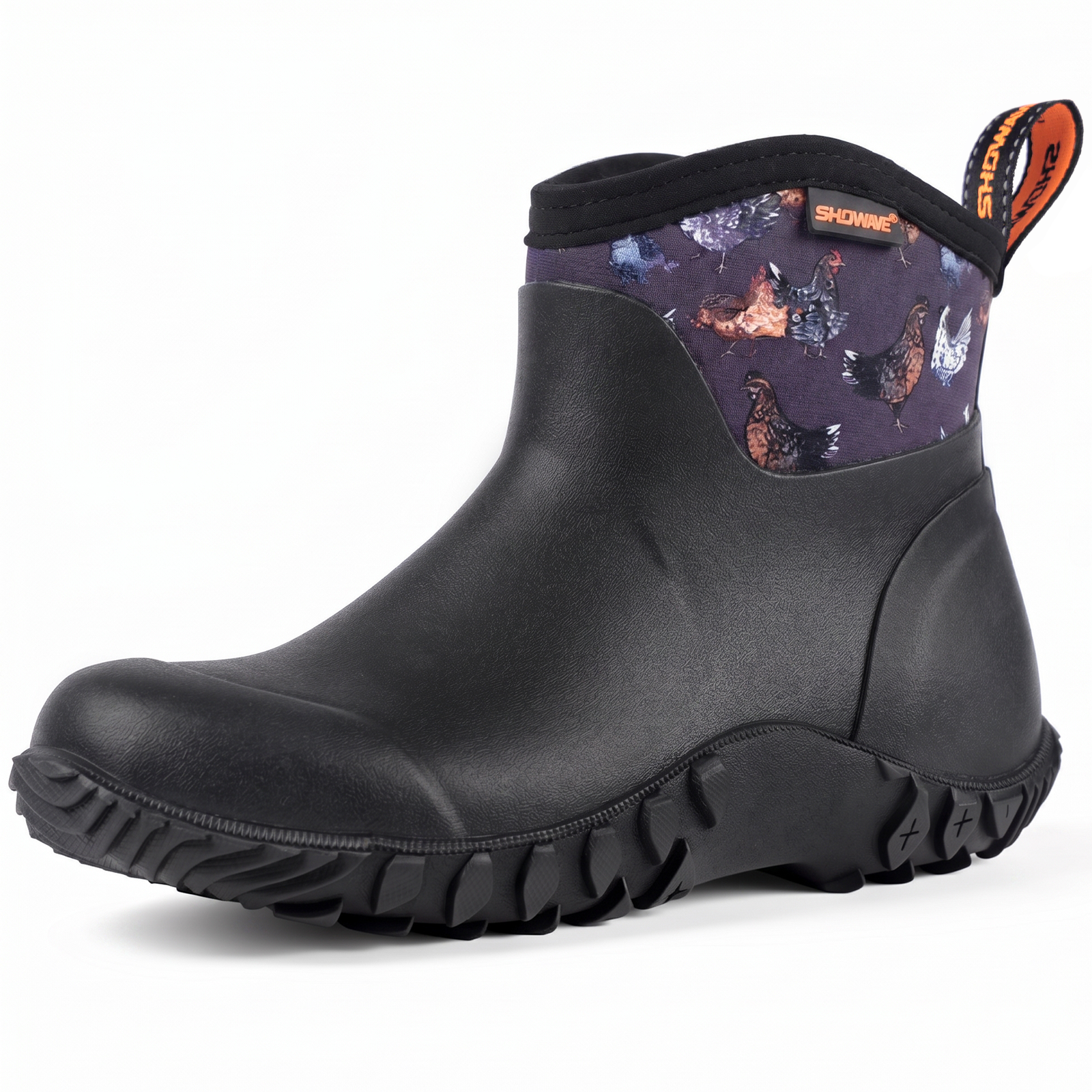 Showave Women's Garden Boots Short Rubber Rain Boots Waterproof Mud Boot For Farming Working Outdoor