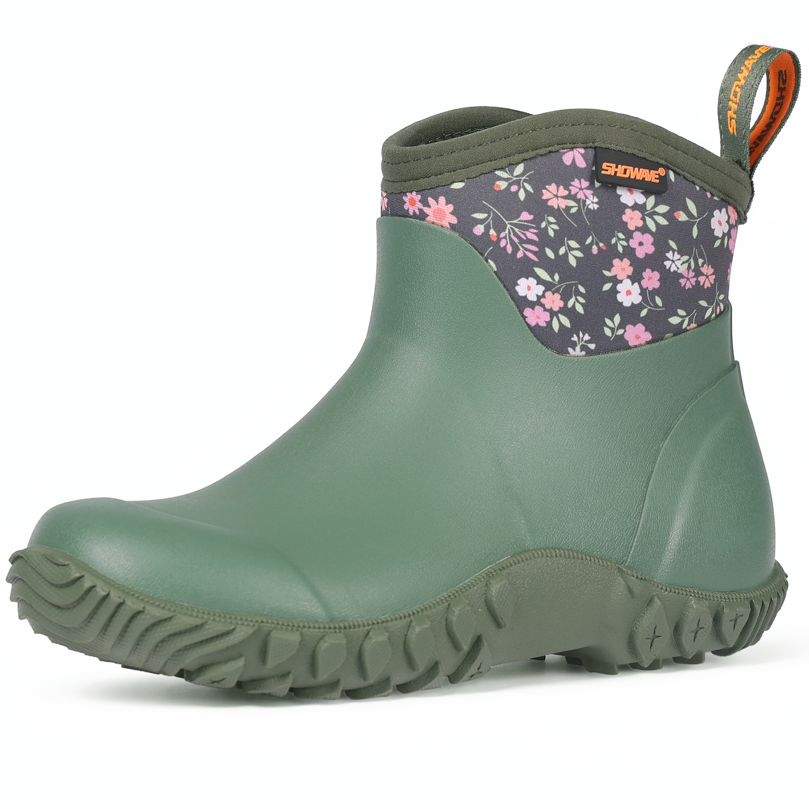 Showave Women's Garden Boots Short Rubber Rain Boots Waterproof Mud Boot For Farming Working Outdoor