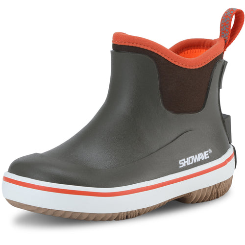Showave Kid's Rain Boots - Lightweight Waterproof Mud Boots for Boys & Girls