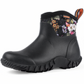 Showave Women's Garden Boots Short Rubber Rain Boots Waterproof Mud Boot For Farming Working Outdoor