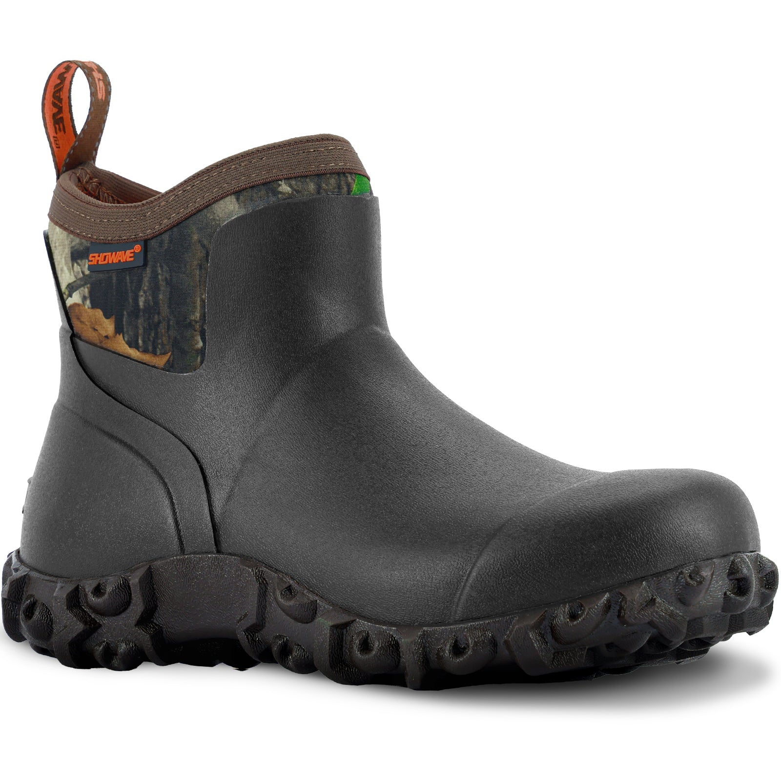 Showave Men's Waterproof Ankle Rain Boots