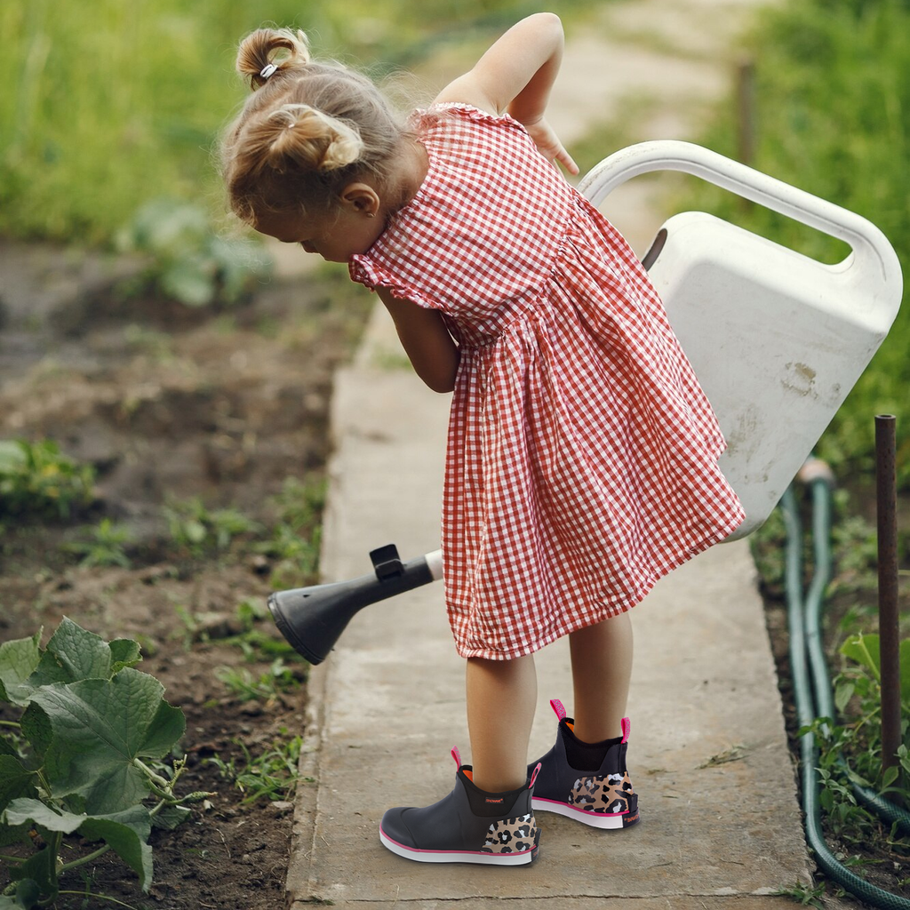 Showave Kid's Rain Boots – Waterproof Neoprene Ankle Boot
