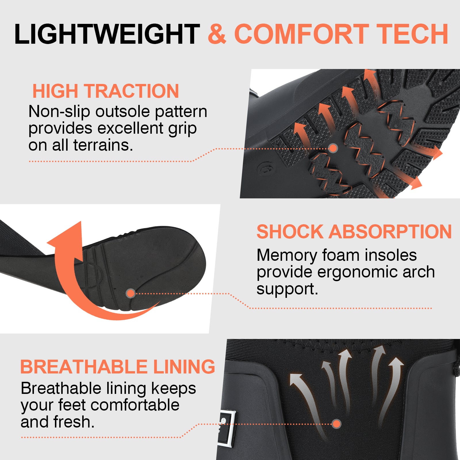 Showave Women's Ankle Rain Boots - Waterproof Short Rubber Chelsea Boot for Farming Fishing Outdoor